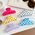 Load image into Gallery viewer, Polka Dot Large Claw Clip Retro Pastel Hair Claw N6F064