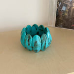 Load image into Gallery viewer, Elastic Resin Cuff Oval Acrylic Polymer Adjustable S5P069