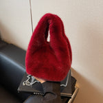 Load image into Gallery viewer, Women's Plush Drawstring Bucket Crossbody Bag N6J187