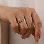 Load image into Gallery viewer, Evil Eye Adjustable Ring Hand-Drip Enamel Steel  S5P063
