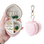 Load image into Gallery viewer, Heart-Shaped Hanging Keychain Jewelry Case N6E063