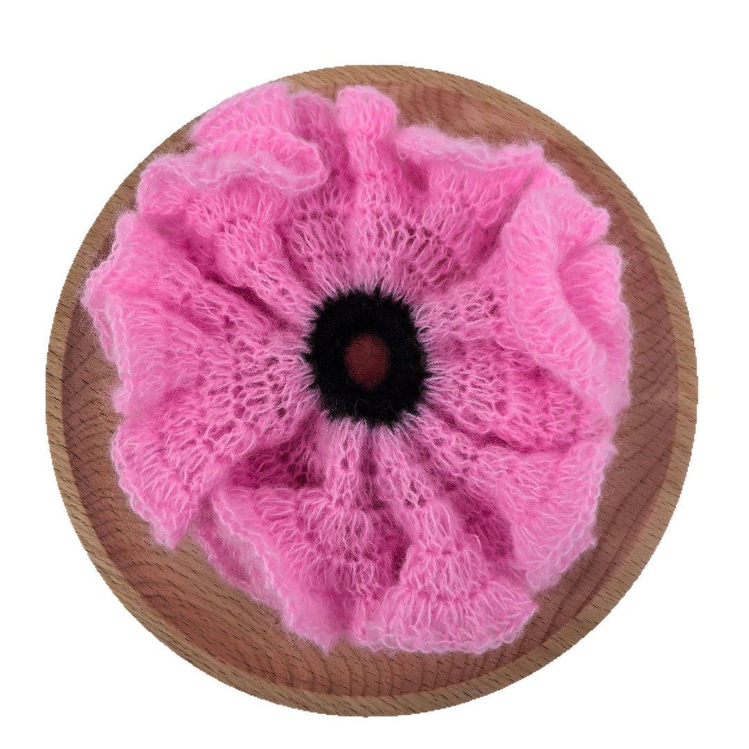 Handcrafted Ruffled Yarn Ponytail Hair Tie S5P428