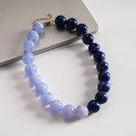 Load image into Gallery viewer, Acrylic Ombré Beaded Choker Statement Necklace N6H067