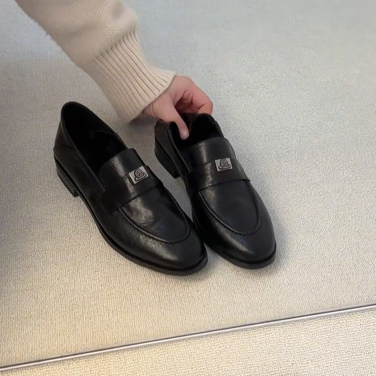 Vintage Round Toe Loafers Women Comfortable Commuter N6G251
