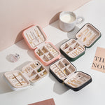 Load image into Gallery viewer, Portable Travel Jewelry Box PU Leather Organizer N6G277