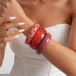 Load image into Gallery viewer, Womens Vintage Round Resin Bracelet N6K146