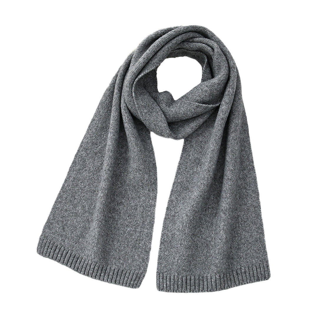 Wool Blend Solid Knit Scarf  M5A252