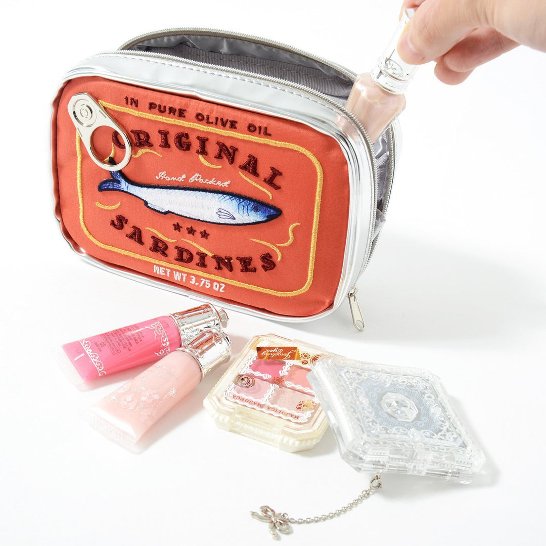 Sardine Can Cat Design Makeup Pouch N6E058