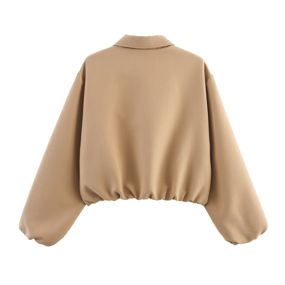 Turtle Puff Jacket Mid Weight White Khaki N5Z804