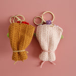 Load image into Gallery viewer, Intricate Crochet Bouquet Bag Charm Handmade N6G035