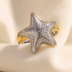 Load image into Gallery viewer, Line Design Ring Steel 18K Gold S5P023
