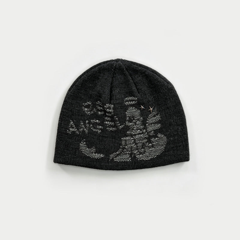 Women's Wool Jacquard Knit Beanie N6J102