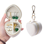 Load image into Gallery viewer, Heart-Shaped Hanging Keychain Jewelry Case N6E063