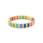 Load image into Gallery viewer, Enamel Strand Elastic Bracelet Hand-Strung Spliced  S5P265