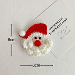 Load image into Gallery viewer, Hand Crocheted Santa Claus Hair Clip Brooch N6K289