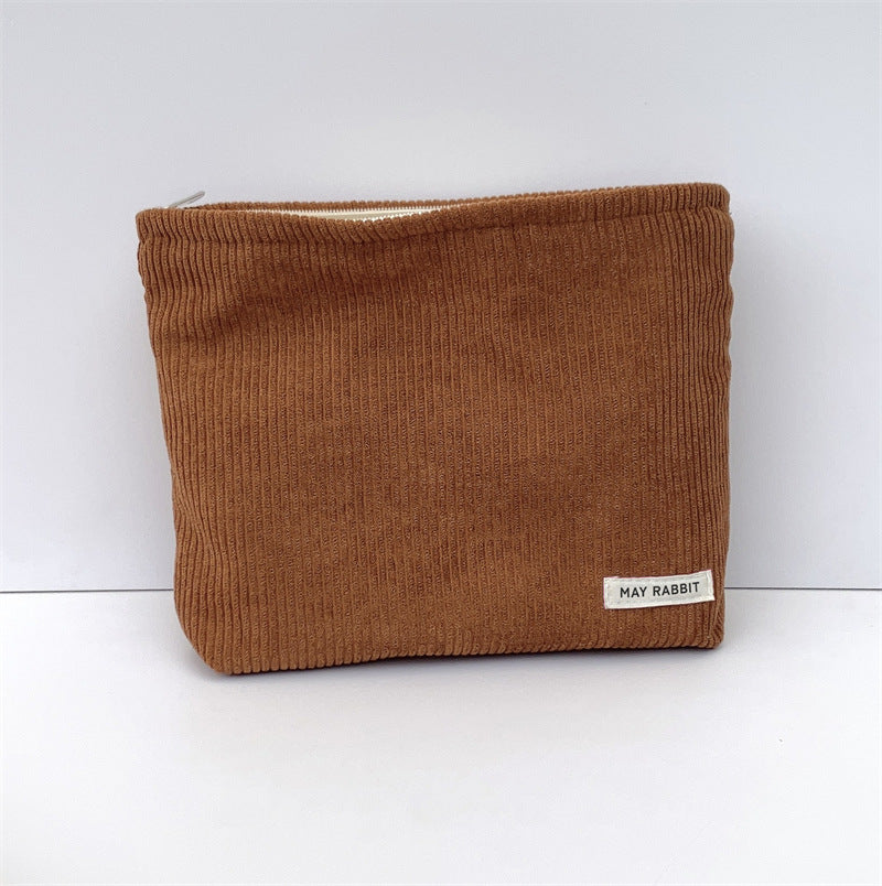Corduroy Cosmetic Organizer Multi Compartment  S5P323