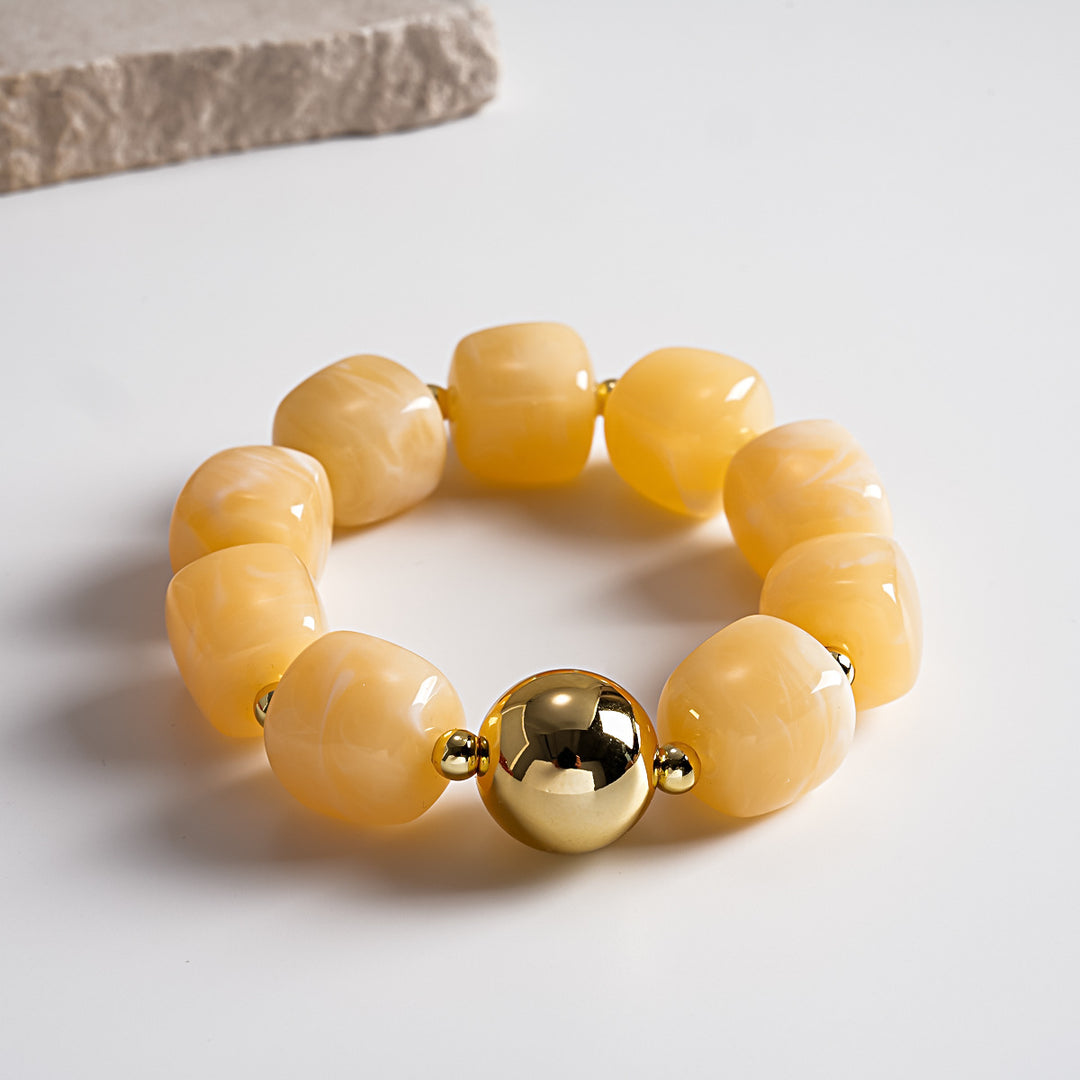 Oversized Acrylic Ombre Geometric Bracelet Vintage N6H061