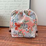 Load image into Gallery viewer, Handmade Cotton Linen Drawstring Cosmetic Pouch N6F174