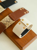 Load image into Gallery viewer, Snakeskin Color Block Wide Cuff Bracelet Women N6C003