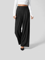 Load image into Gallery viewer, Comfort Tummy Control Wide Leg Trousers Women N6B061