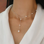 Load image into Gallery viewer, Freshwater Pearl 925 Silver Choker Necklace Women N6H181