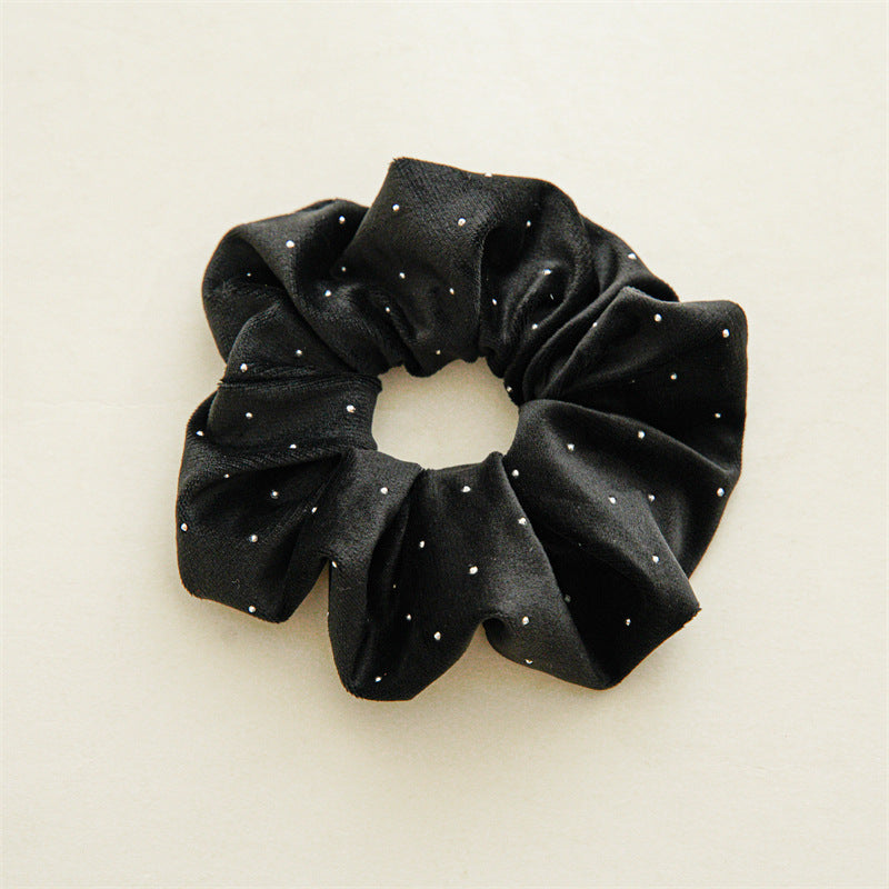 Crystal Velvet Elastic Hair Tie Continuous Loop S5P417