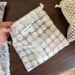 Load image into Gallery viewer, Vintage Lace Embroidered Drawstring Pouch N6F177