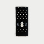 Load image into Gallery viewer, Womens Wool Blend Snowman Polka Dot Jacquard Knit Scarf N6K242