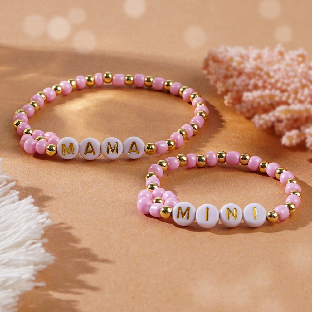 Mama Beaded Bracelet Set Women N6D533