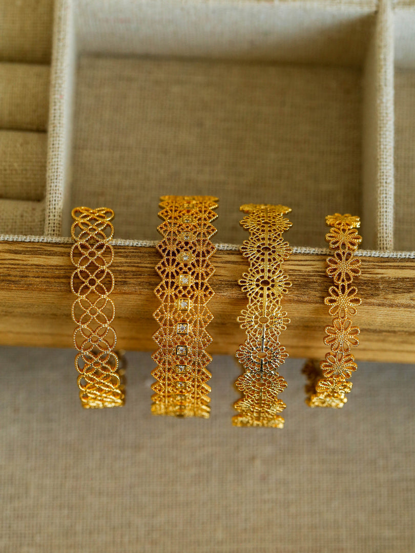 Lace Openwork Geometric Cuff Bracelet Women N6C006