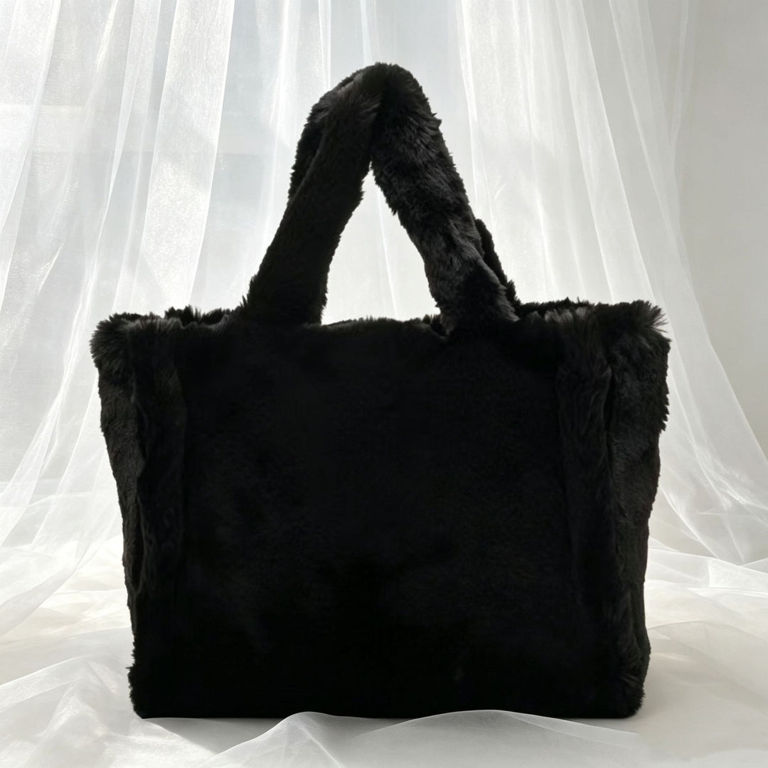 Women's Plush Large Tote Handbag N6J176