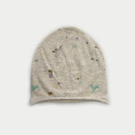 Load image into Gallery viewer, Women's Wool Rabbit Fur Blend Printed Slouchy Beanie N6J125
