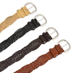 Load image into Gallery viewer, No-Hole Handwoven Faux Leather Belt Women N6H326