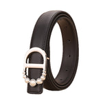 Load image into Gallery viewer, Business Letter Design Genuine Leather Belt Women N6H328