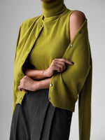 Load image into Gallery viewer, Knit Set High Neck Sleeveless Top Cardigan Two-Piece N6G134