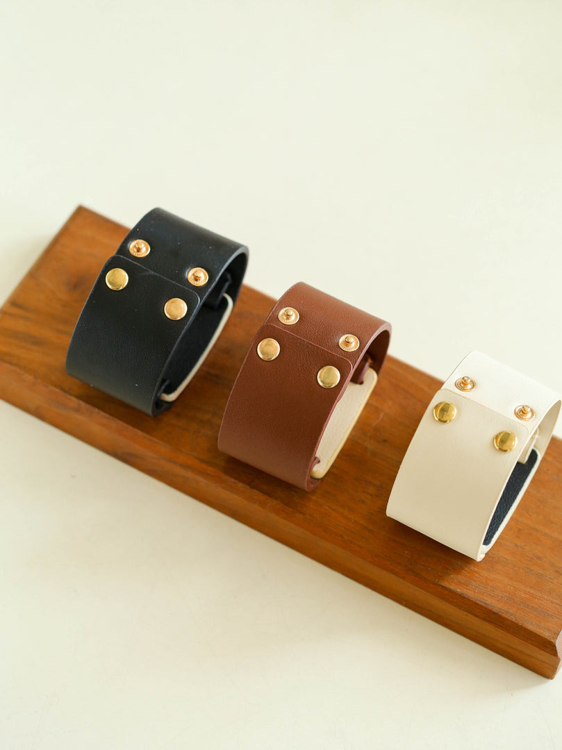 Snakeskin Color Block Wide Cuff Bracelet Women N6C003