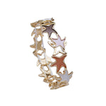 Load image into Gallery viewer, Zinc Alloy Enamel Star Hollow Stretch Bangle Women N6F286
