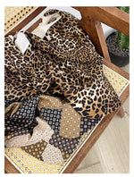 Load image into Gallery viewer, Retro Leopard Bandana Hat Women N6C362