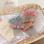 Load image into Gallery viewer, Polka Dot Bow Hair Comb Non Slip Bangs Styling Tool N6F071