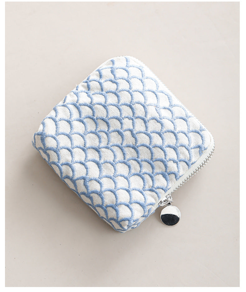 Heavy Embroidery Handmade Square Pouch Women N6C184