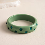 Load image into Gallery viewer, Womens Marbled Round Resin Bracelet N6K147