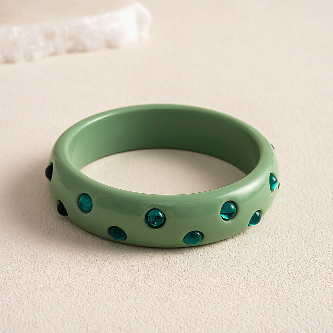 Womens Marbled Round Resin Bracelet N6K147