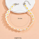 Load image into Gallery viewer, Daisy Lace Choker Textile Floral Necklace S5P243
