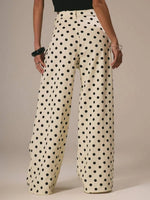 Load image into Gallery viewer, Polka Dot Loose Fit Mid Rise Denim Jeans N6F031