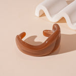 Load image into Gallery viewer, Freeform Acrylic Cuff Electroplated Open Retro Heft S5P073