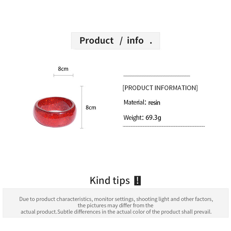 Womens Vintage Round Resin Bracelet N6K146