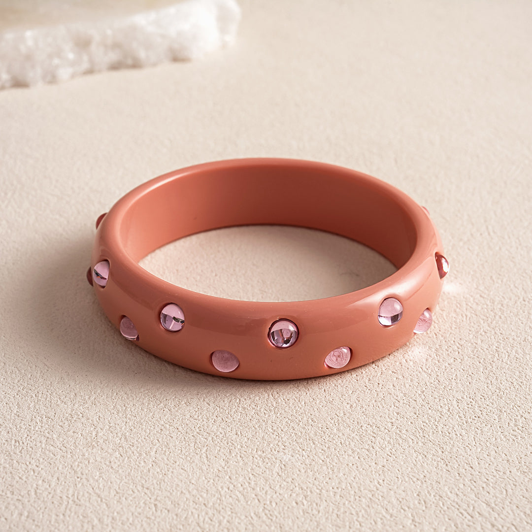 Womens Marbled Round Resin Bracelet N6K147