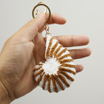 Load image into Gallery viewer, Hand Crochet Conch Keychain Ocean Sea Creature Charm N6G078