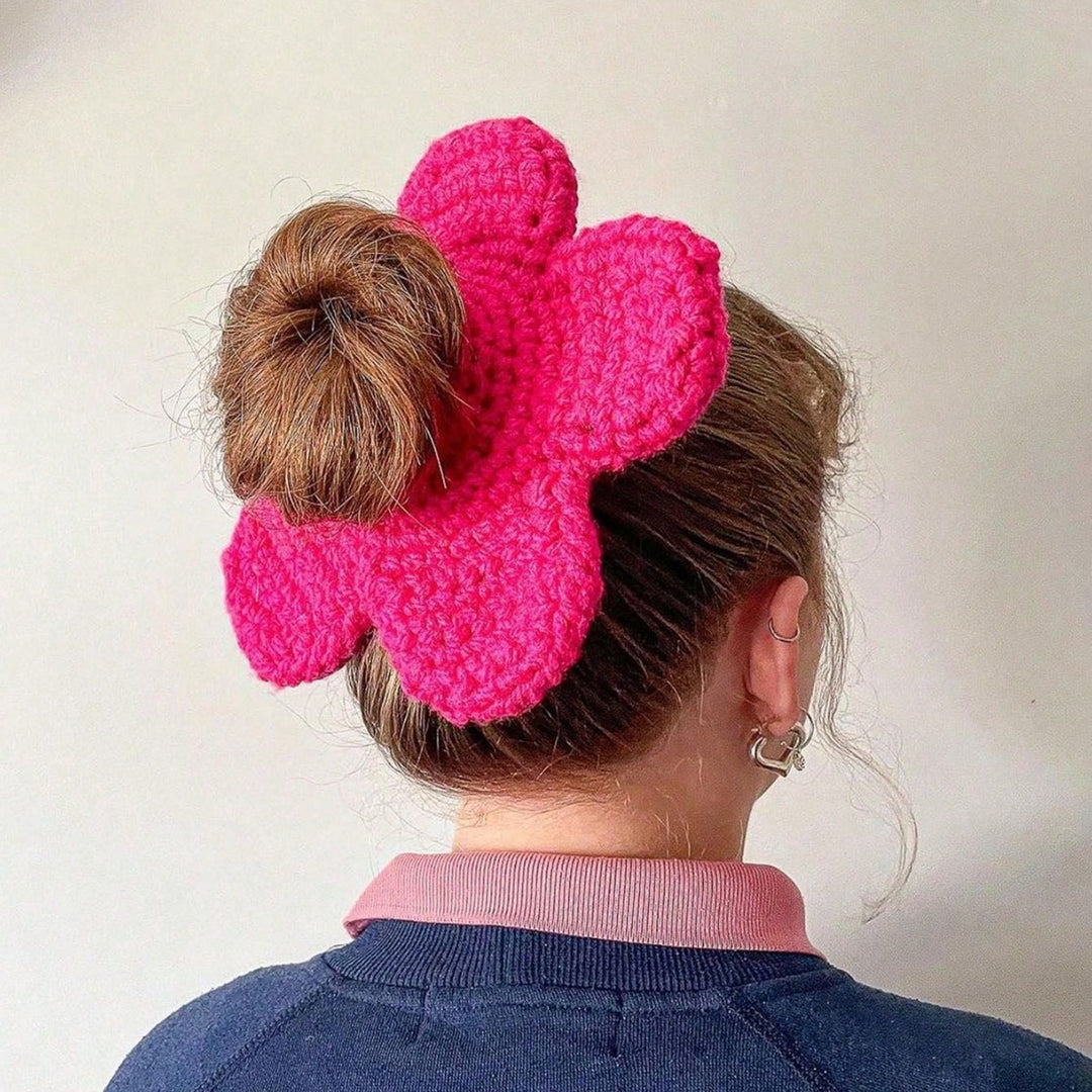 Handcrafted Rose Red Floral Hair Ornament  S5P431