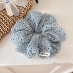 Load image into Gallery viewer, Polka Dot Mesh Scrunchie Women Simple Ponytail N6F081